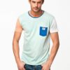 Mens-Standard-Fit-Short-Sleeve-Pocket-T-Shirt-SkyBlue