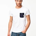 Mens-Standard-Fit-Short-Sleeve-Pocket-T-Shirt-White