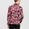 Men's WD·NY Black Mens Palm Burgundy Jacket